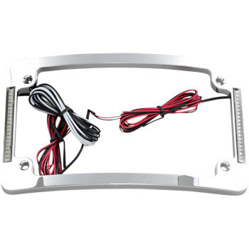 CUSTOM DYNAMICS Tri-Radius LED License Plate Frame w/ Flushmount